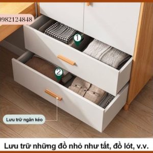 Tủ quần áo được làm bằng gỗ nguyên khối