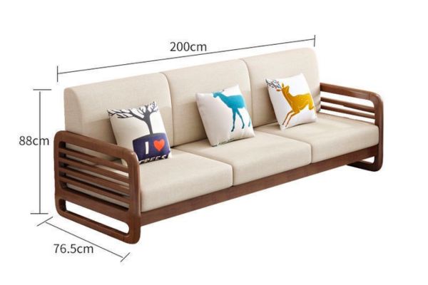 Bàn ghế Sofa gỗ phòng khách nhỏ 