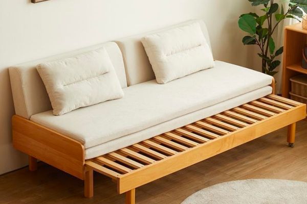 Bàn ghế Sofa gỗ phòng khách nhỏ 